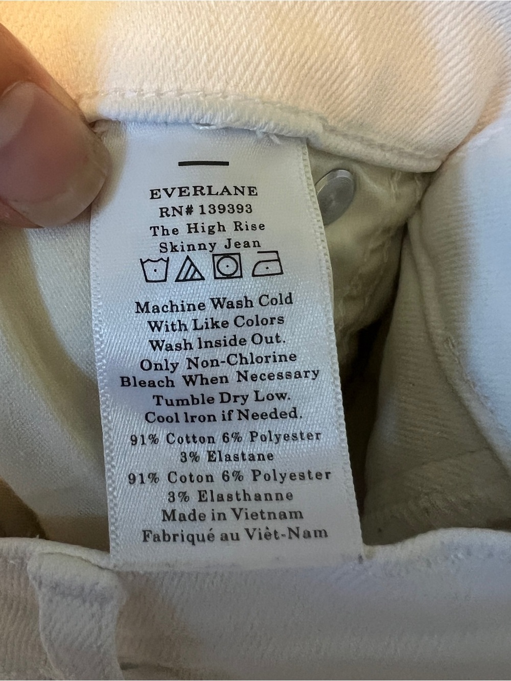 EVERLANE High Rise Skinny Ankle Size 30 Flaw - Picture 7 of 9